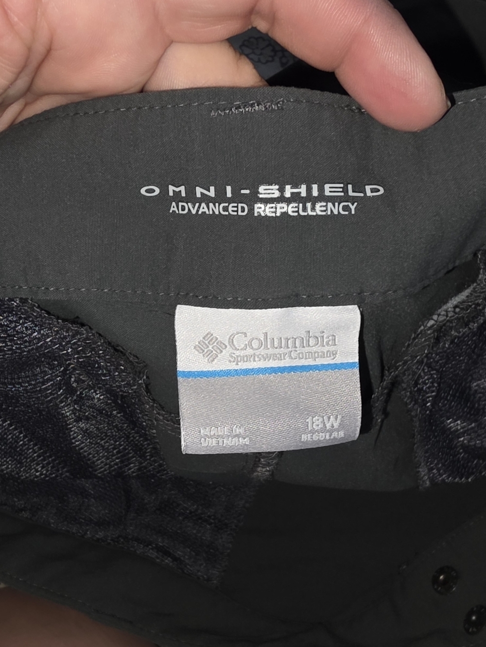 Columbia Omni-Shield Zip Off Pants 18W - Picture 7 of 8